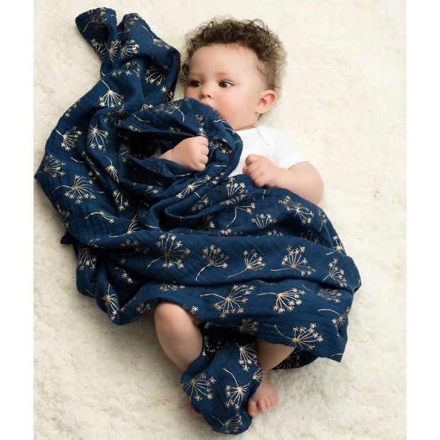 Metallic Plaid-Swaddling Blankets 120x120cm - Pack of 3-product