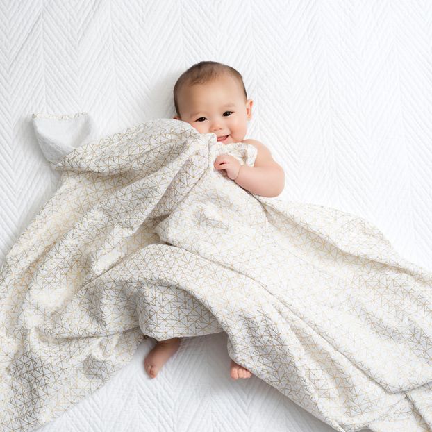 Metallic Plaid-Swaddling Blankets 120x120cm - Pack of 3-product