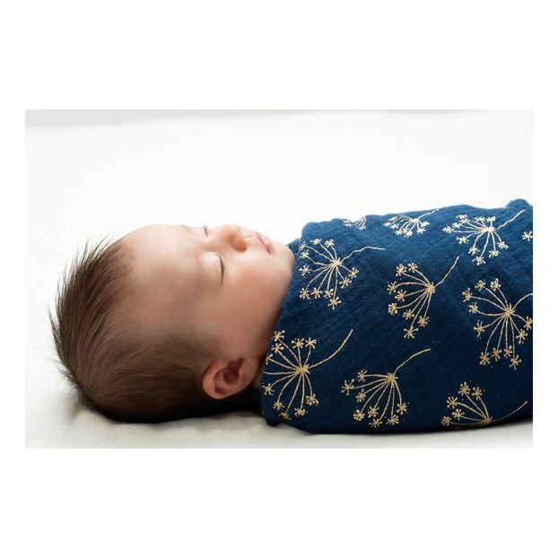 Metallic Plaid-Swaddling Blankets 120x120cm - Pack of 3-product