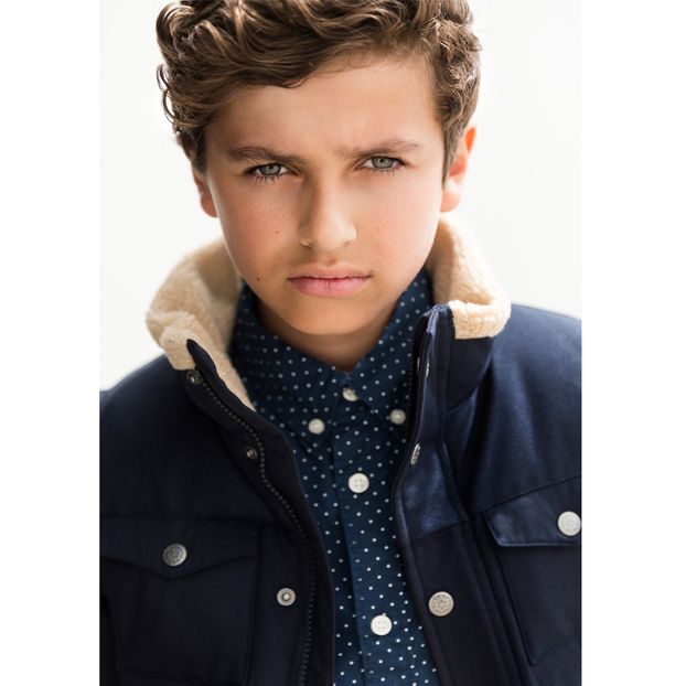 Blouson Bi-Matières Col Façon Mouton Thibault-product
