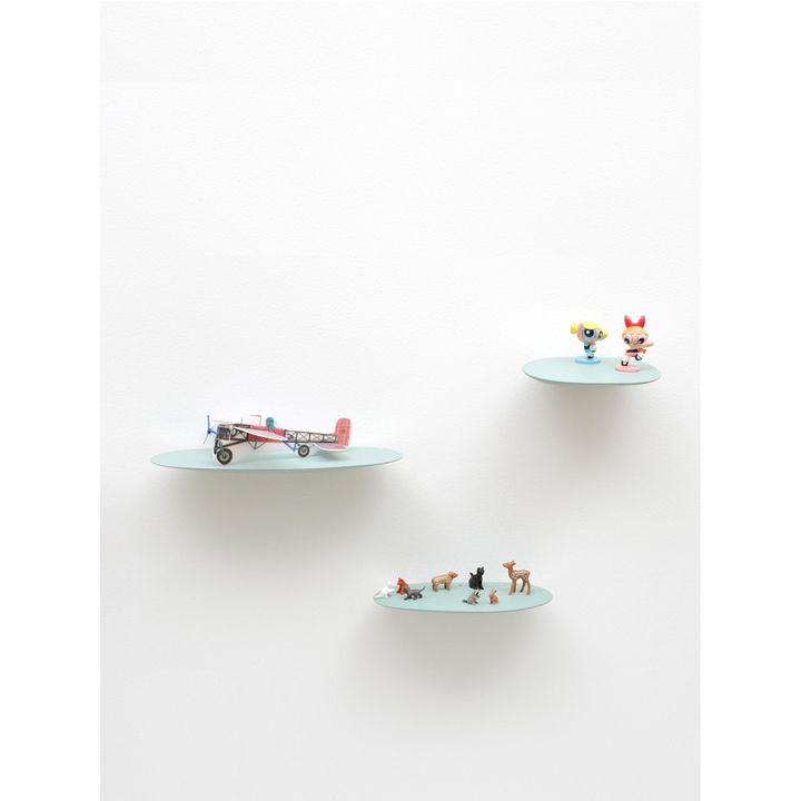 Etagères en céramique Isola, Studio Brichetziegler - Set de 3 | Vert amande- Image produit n°1
