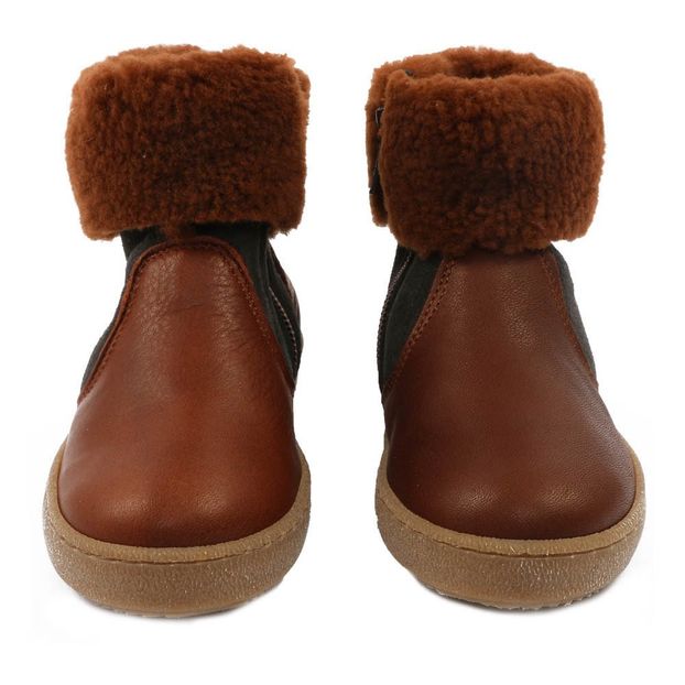 Sheepskin Lined Two-Tone Trainers-product