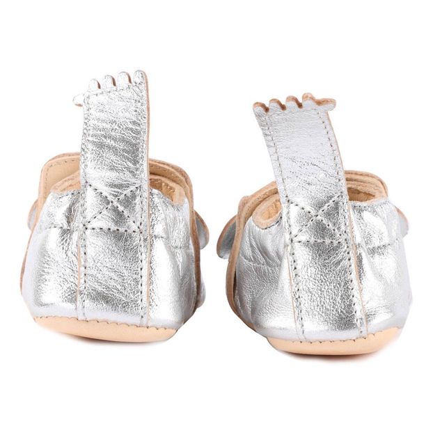 Pantofole Pelle Metalizzata Topo Blumoo-product