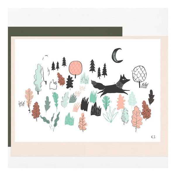 Affiche Loup A3-product