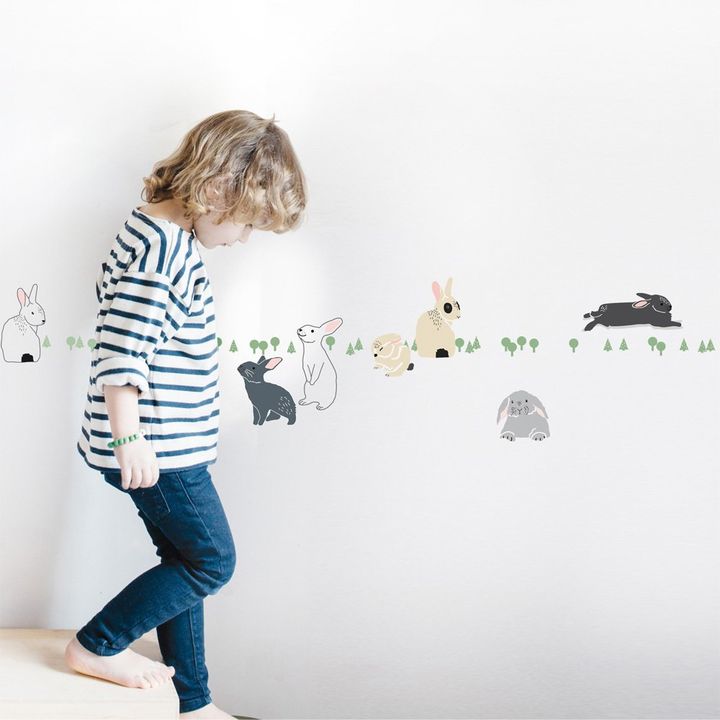 Rabbits In The Forest Frieze- Product image n°1