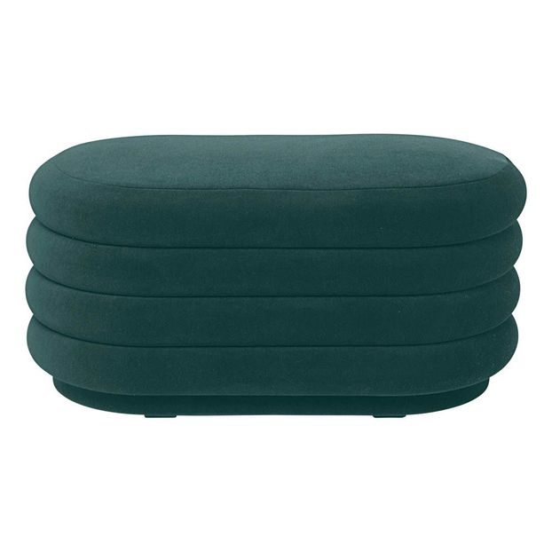 Hocker aus Velours Febrick -product