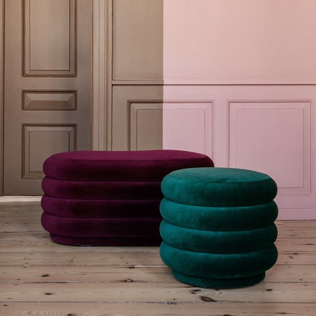 Pouf Rond Velours Febrick-product