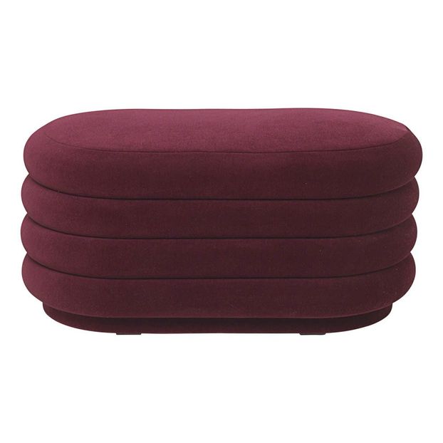 Hocker aus Velours Febrick -product