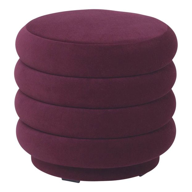 Hocker aus Velours Febrick -product