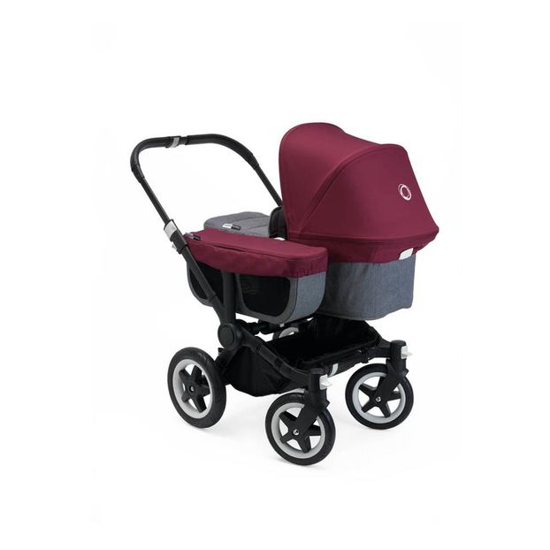 Poussettte Donkey² mono complète chassis alu/gris chine/rouge rubis-product