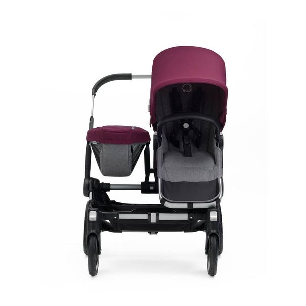 Poussettte Donkey² mono complète chassis alu/gris chine/rouge rubis-product