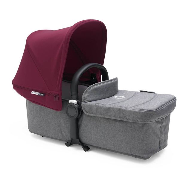 Poussettte Donkey² mono complète chassis alu/gris chine/rouge rubis-product