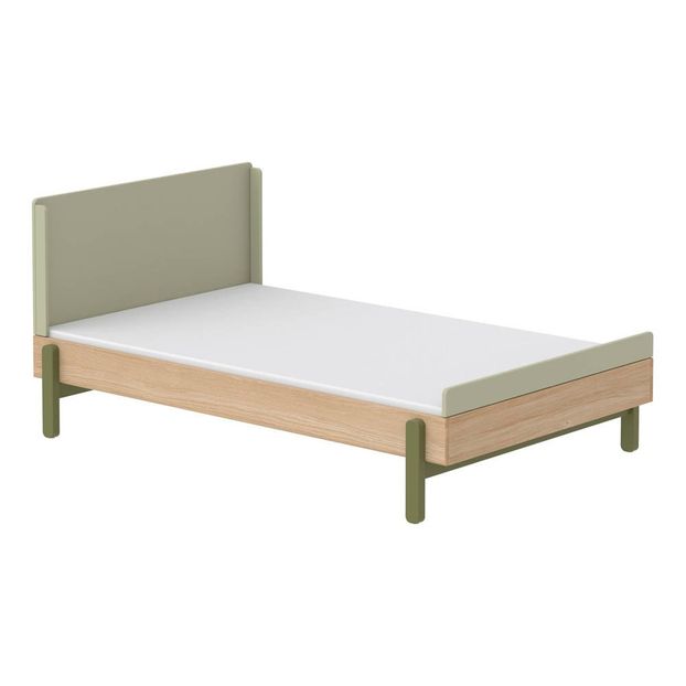 Letto simple POPSICLE testiera su/giù in legno di quercia 90x200cm-product