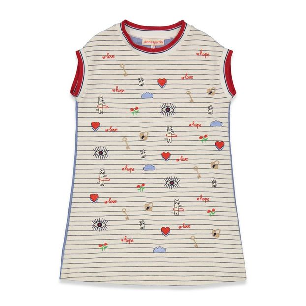 Robe Jersey Rayée Broderies-product