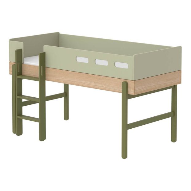 Lit mi-haut échelle droite Popsicle 90x200 cm-product