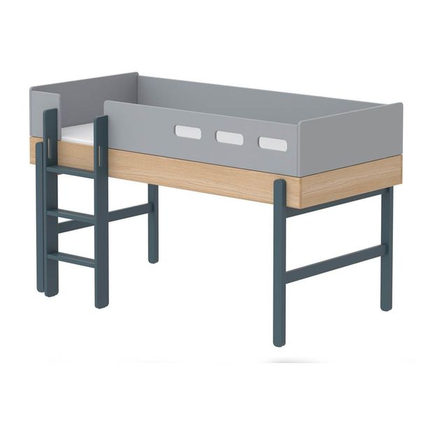 Lit mi-haut échelle droite Popsicle 90x200 cm-product