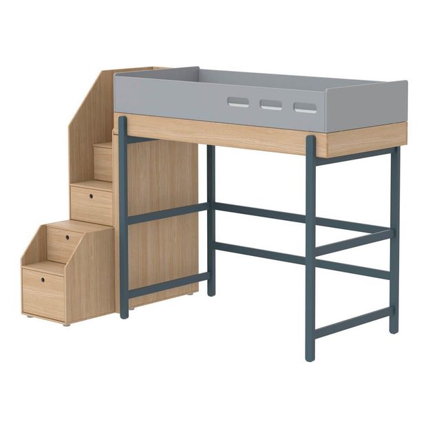 Litera con escalera de almacenaje Popsicle 90x200 cm-product