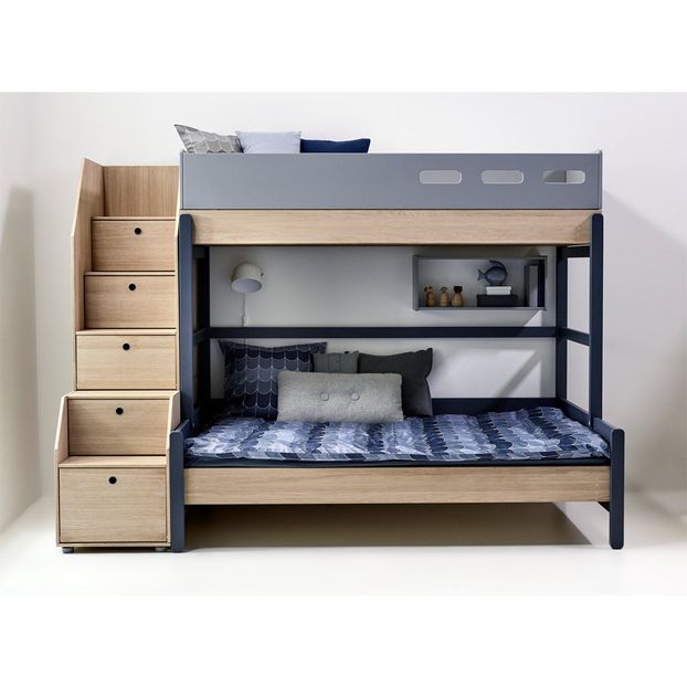 Litera con escalera de almacenaje Popsicle 90x200 cm-product