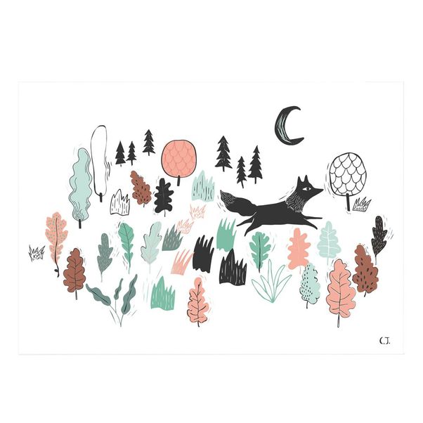 Affiche Loup A3-product