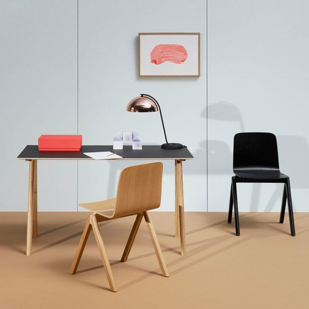 Schreibtisch CPH 90, Eichenholz, grau, Ronan et Erwann Bouroullec -product