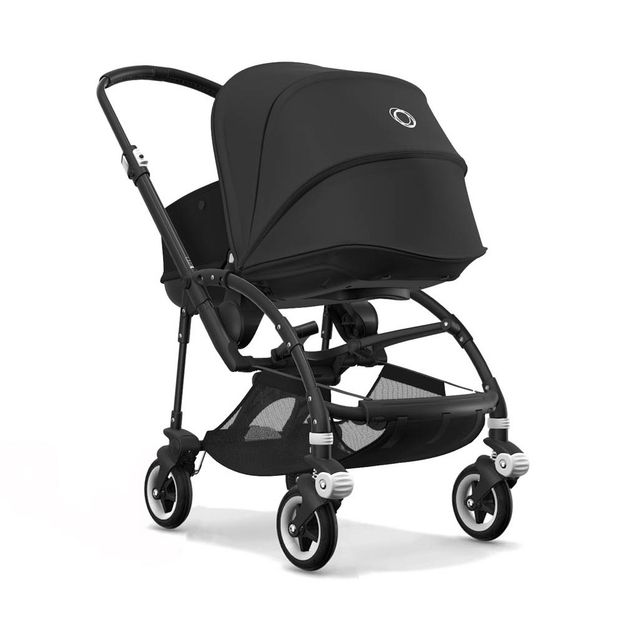 BEE5 Complete Convertible Pushchair with Black Frame, Black Seat and Black Carrycot-product