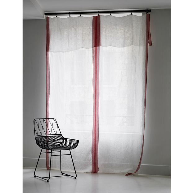 Vorhang aus Leinen weiss 170x300 cm-product