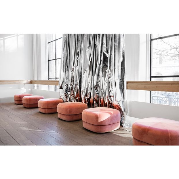 Pouf Circus en velours 35x65x65 cm-product