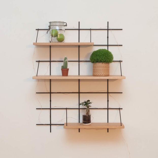 Mensola 3 Ines base ottone-product