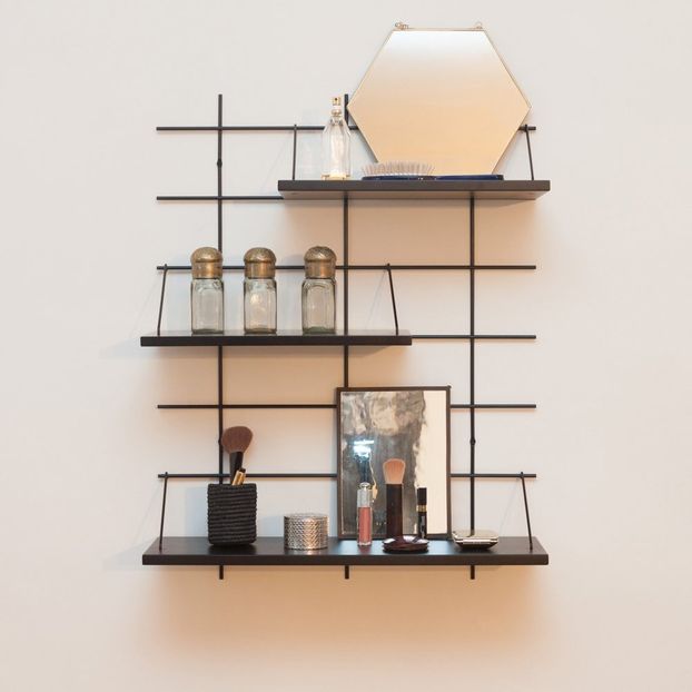 Mensola 3 Ines base ottone-product