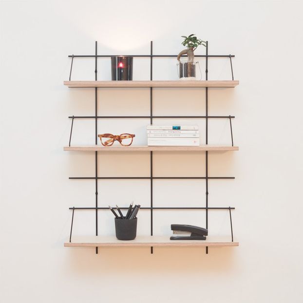 Mensola 2 Celeste base ottone-product