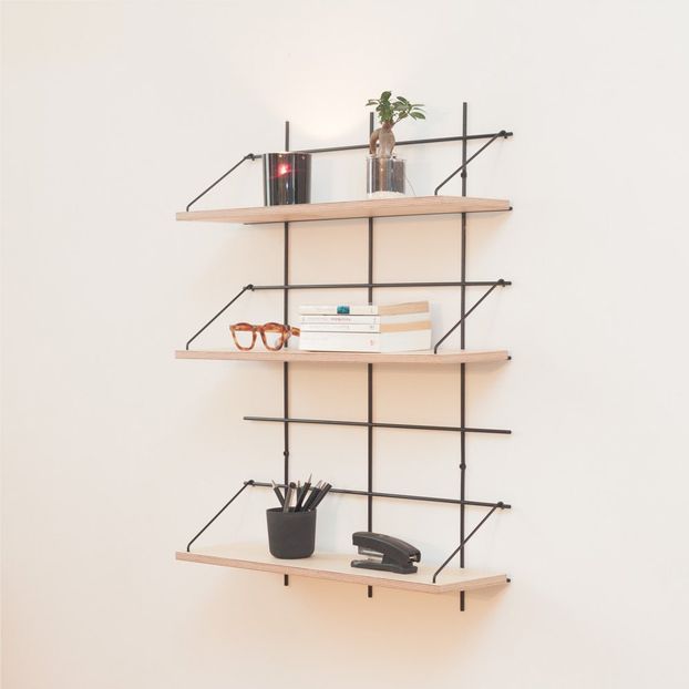 Mensola 2 Celeste base ottone-product