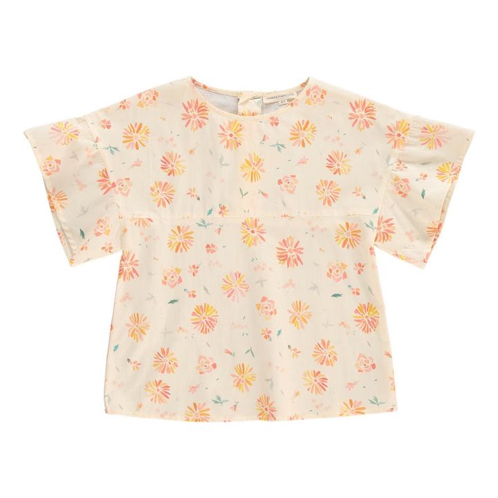 Flower Blouse | Vanilla- Product image n°0
