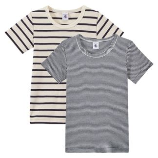 Petit Bateau T-Shirts im 2er-Pack mit Streifen -listing