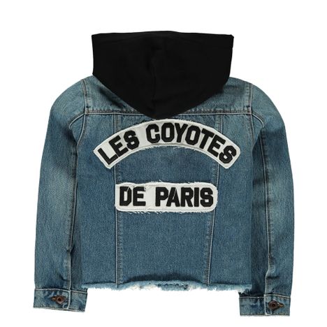 Veste Jean Capuche Amovible Patchs Dos Alice-product