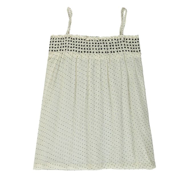 Dot Embroidered Smock Top-product