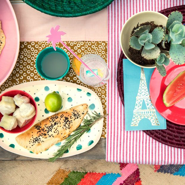 Splash Printed Rectangle Plate-product