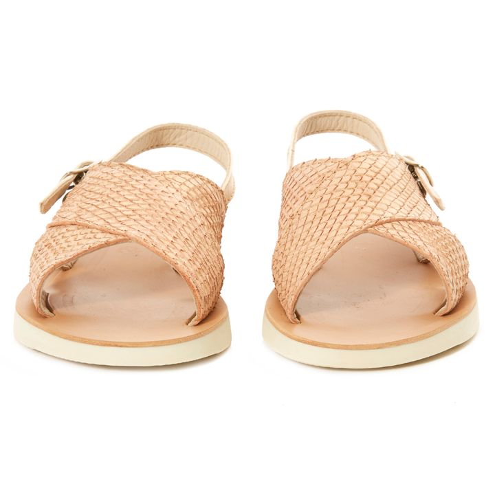 Sandales Cuir Ecaille Cuivre- Image produit n°3