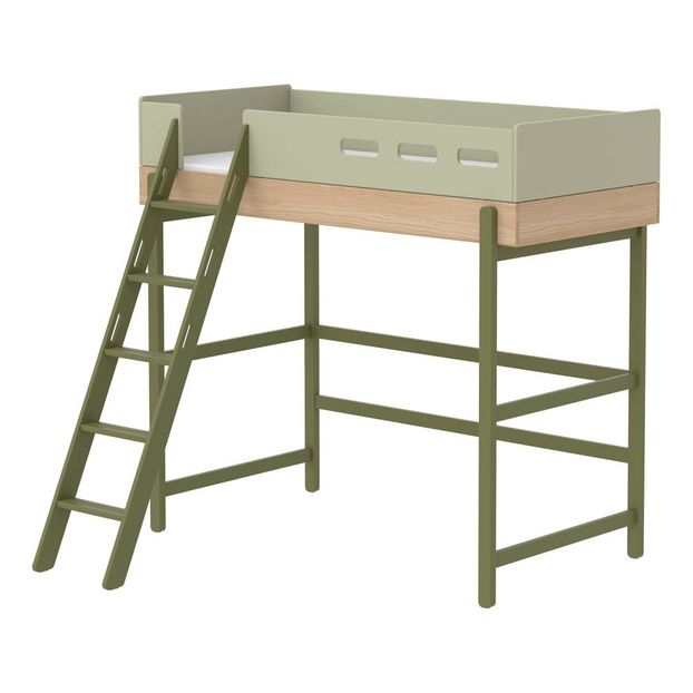 Lit mezzanine échelle inclinée Popsicle 90x200 cm-product