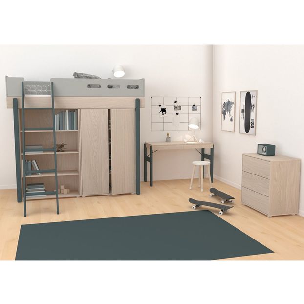 Lit mezzanine échelle inclinée Popsicle 90x200 cm-product