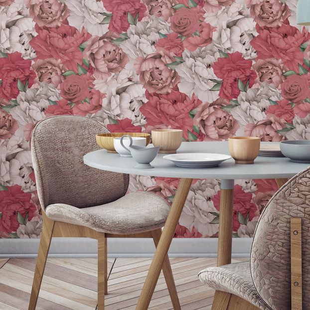 Traditional Paeonia Wallpaper-product