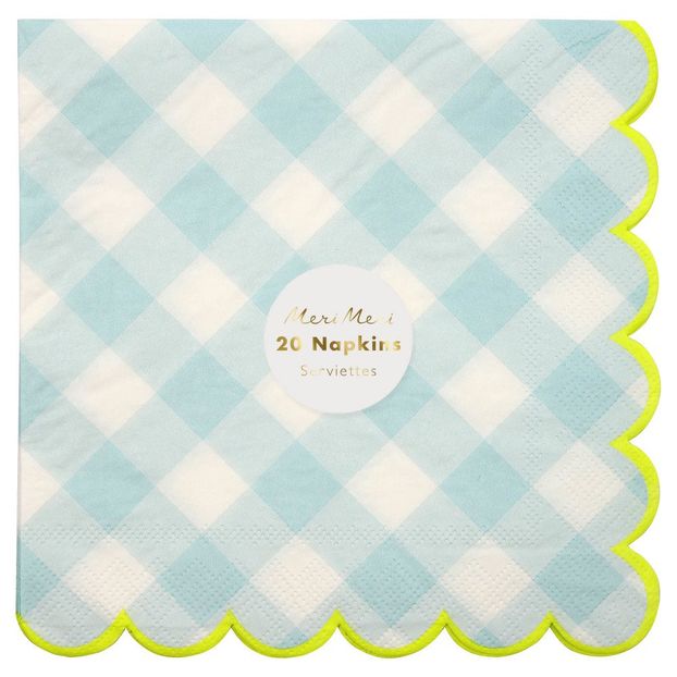 Gingham Paper Napkins - Set of 20-product