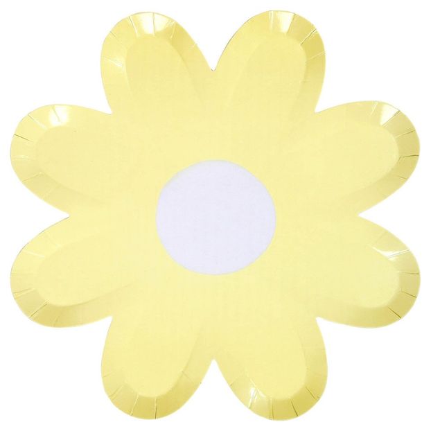 Daisy Paper Plates - Set of 12-product