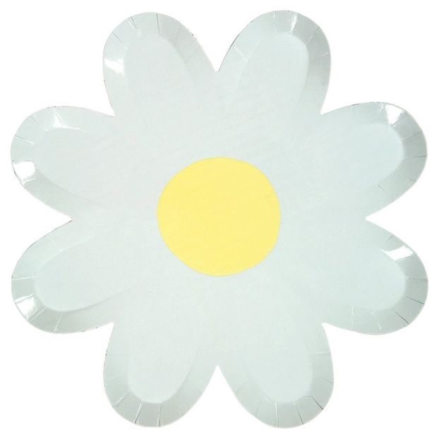 Daisy Paper Plates - Set of 12-product