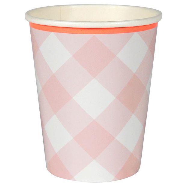 Vasos de cartón de Cuadros - Set de 12-product