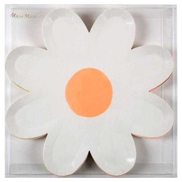 Daisy Paper Plates - Set of 12-product