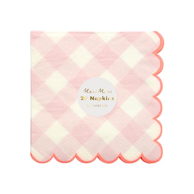 Serviettes en papier Vichy - Set de 20-product