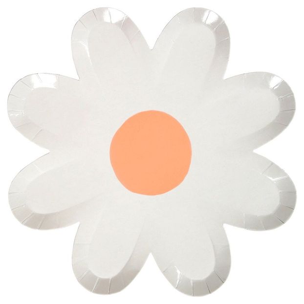 Daisy Paper Plates - Set of 12-product