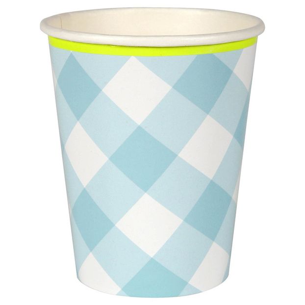 Gingham Paper Cups - Set of 12-product