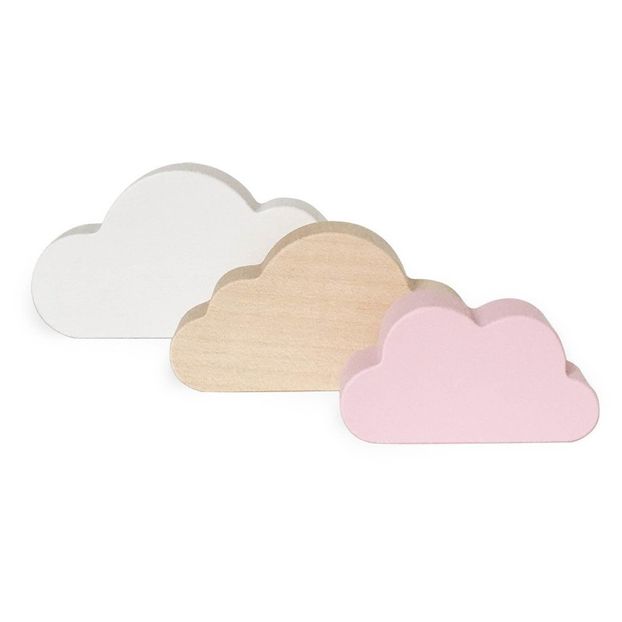 Dekorative Wolken aus Ahorn - 3er Set-product