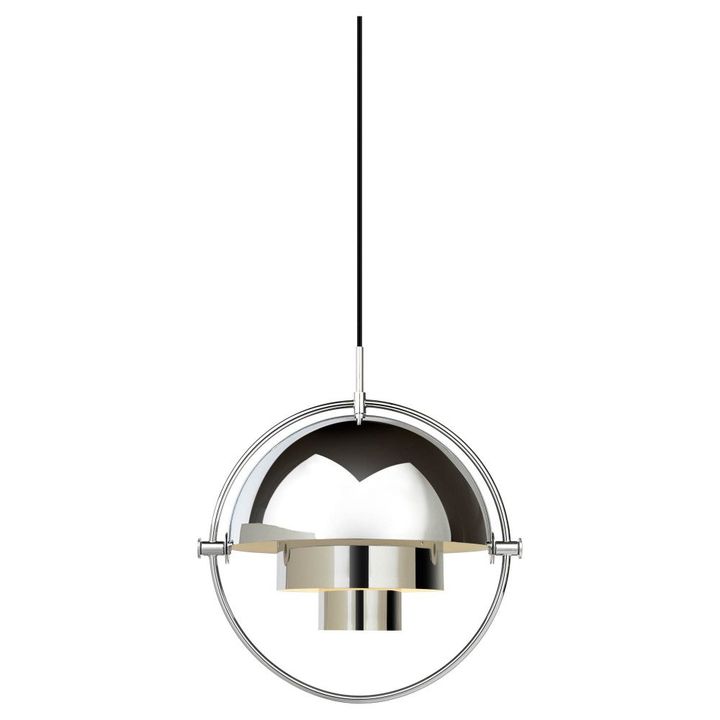 Suspension Multi-Lite, Louis Weisdorf, 1972 | Chromé- Image produit n°4